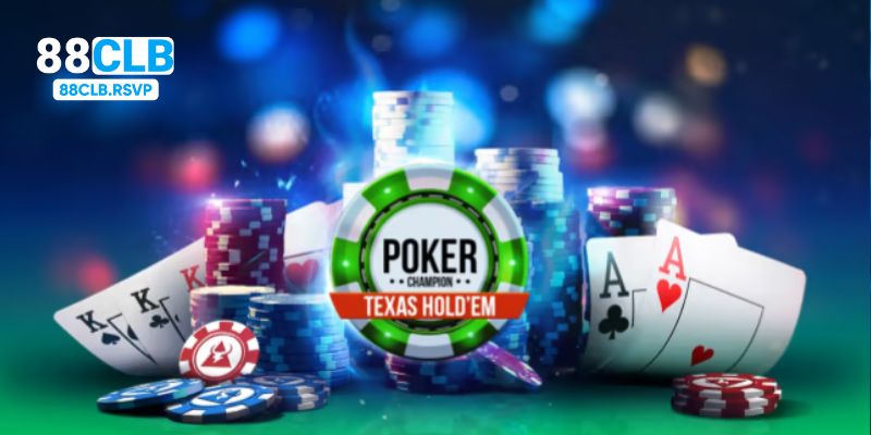 Game bài poker là hình thức cá cược kết hợp giải trí đình đám tại casino 88clb